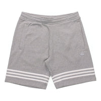 adidas originals Logo Stripe Casual Sports Shorts Gray FM3873