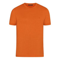 Men's LOUIS VUITTON FW21 Logo Alphabet Solid Color Round Neck Short Sleeve Orange 1A5D0Z