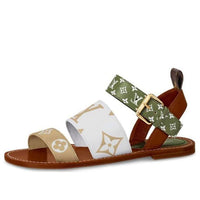 (WMNS) LOUIS VUITTON LV Formentera Monogram 'White Brown Green' 1A57Z4