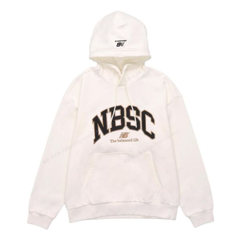 New Balance Logo Print Hoodie Asia Sizing 'White Tan' 5CC44353-IV