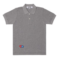 COMME des GARCONS PLAY SS25 x Invader Pixel Heart Polo Shirt 'Grey' AZ-T336-051-2
