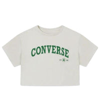 (WMNS) Converse Retro Chuck Cropped T-Shirt Asia Sizing 'Egret' 10026367-A03