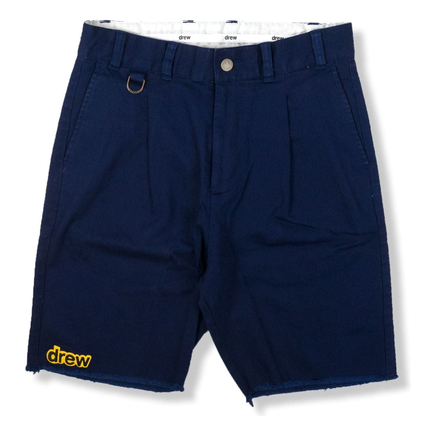 Drew House Stretch Twill Pleated Shorts 'Navy' DR-FW21-030