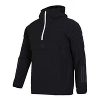 Men's adidas O2 Jkt Anorak Half Zipper Black EH3764
