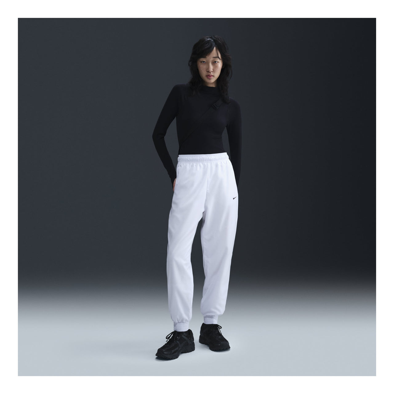 (WMNS) Nike Sportswear Classic Wovens UV Mid-Rise Loose Joggers Asia Sizing 'White' FV7661-100