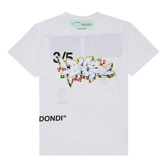 Men's Off-White Dondi Printing T-Shirt OMAA036S191850280188