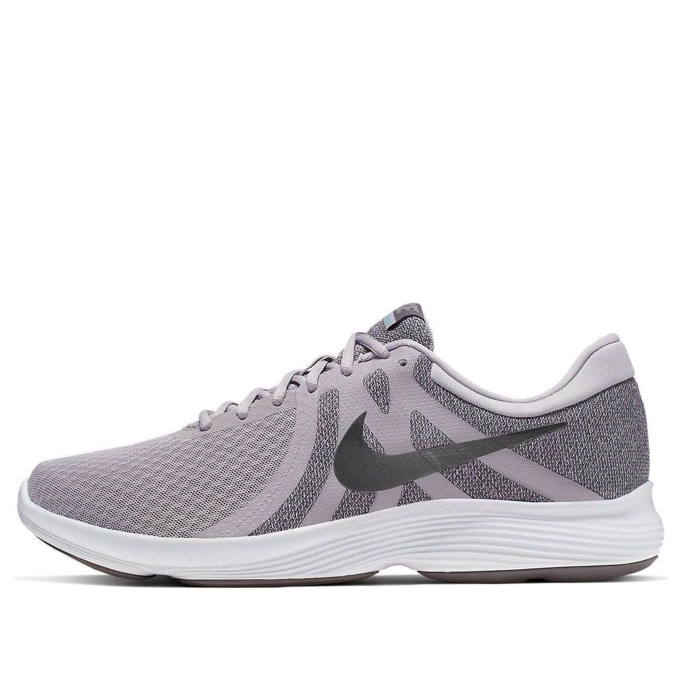 Nike Revolution 4 Breathable Shock Absorption Non-Slip Low Tops Gray 908988-020