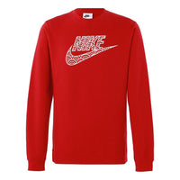 Men's Nike Logo Casual Sports Round Neck Pullover Red DR7829-687