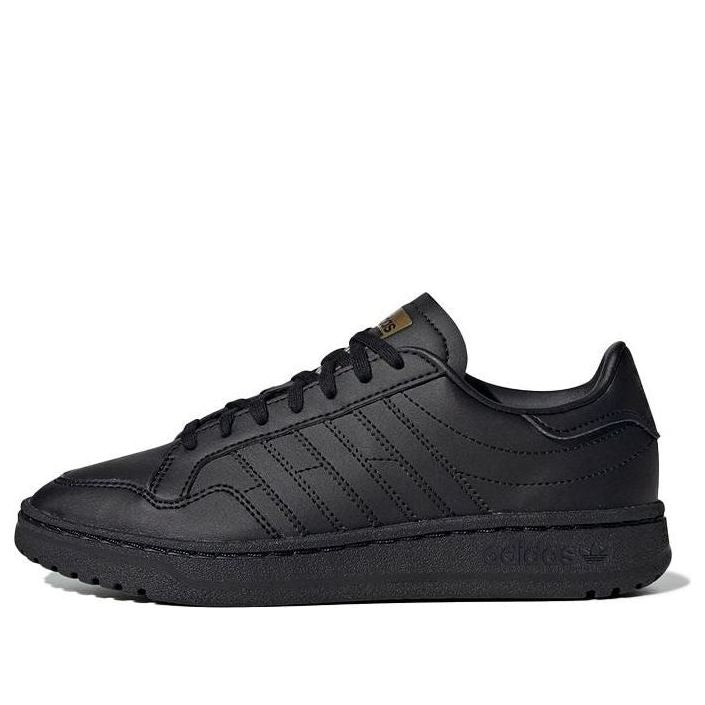 (GS) adidas originals Team Court J 'Black' EF6808