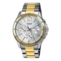 CASIO Quartz Waterproof Unisex Mens Silver Analog MTP-1374SG-7A