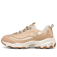 (WMNS) Skechers D'Lites 1.0 Low-Top Running Shoes Brown 149479-TAN