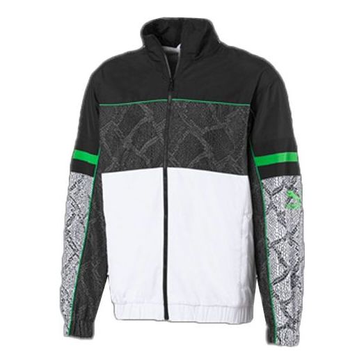 PUMA Double Layer Woven Outdoor Jacket Black White 579908-01