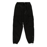Off-White Logo Multiple Pockets Cargo Casual Pants Black OMCF004E20FAB0011001