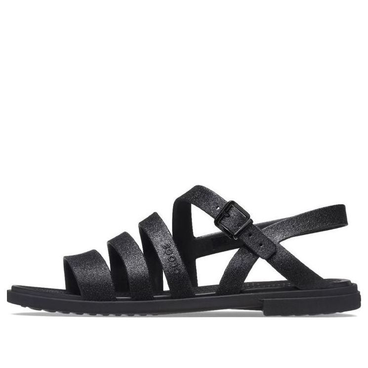 (WMNS) Crocs Tulum sandals 'All Black' 206737-0L9