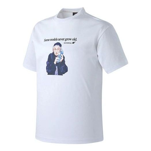 New Balance Uni Photo Pack Printing Short Sleeve Version Unisex White NBNEA22013-10
