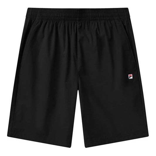 Men's FILA Woven Gym Sports Black Shorts A11M123399F-BK