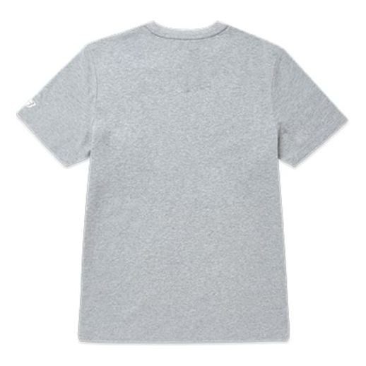 Men's Skechers Sports Alphabet Printing Short Sleeve Gray SMLC219M025-004F
