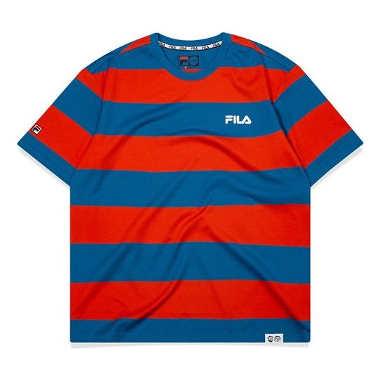FILA FUSION Stripe Short Sleeve Unisex Blue T11U036104F-BU