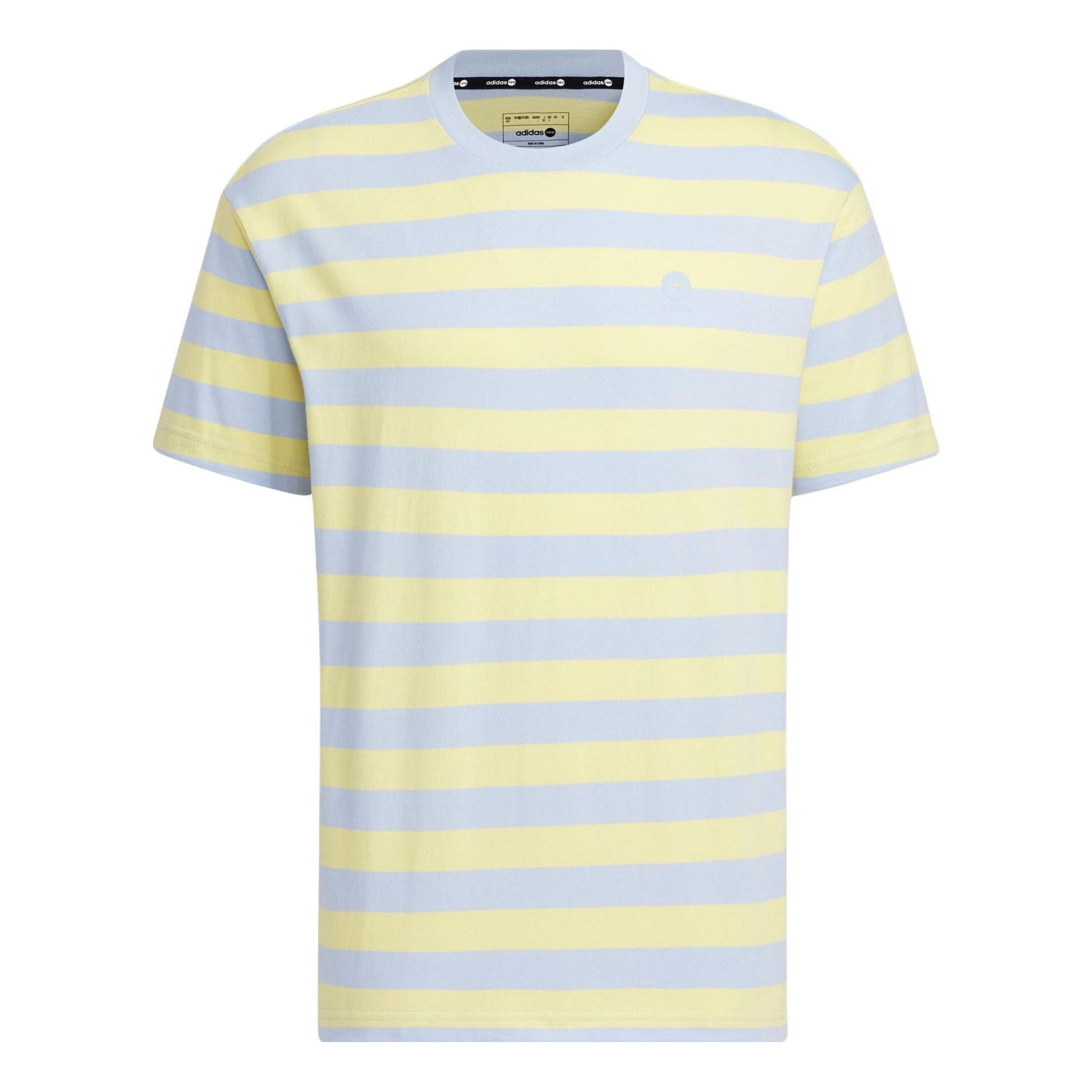 adidas Neo Essentials T-Shirts 'Grey Yellow' IA4977