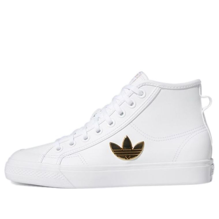 (WMNS) adidas Nizza Trefoil Hi 'Cloud White Gold Metallic' H01134