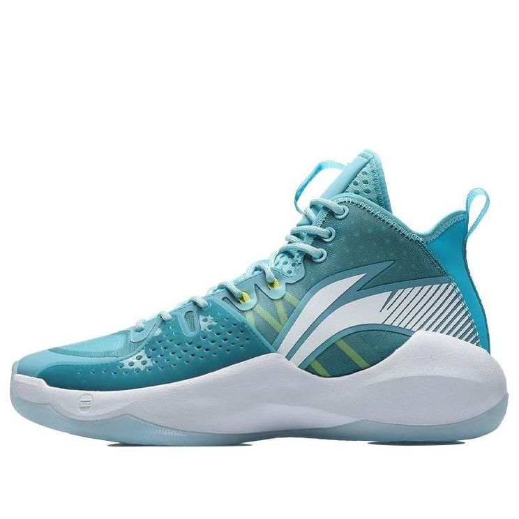 Li-Ning Combat High 'White Blue Green' ABAR059-2