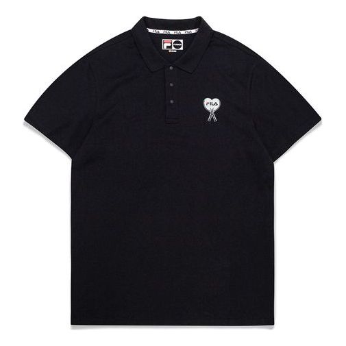 FILA FUSION Sports Short Sleeve POLO Black T11M021112F-BK