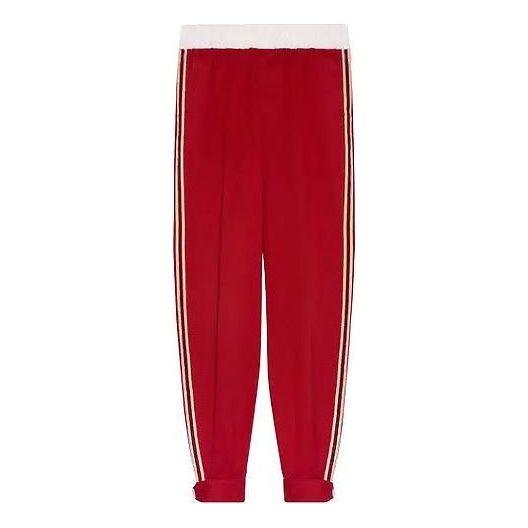 Gucci Military Cotton Drill Pant With Buckles 'Red' 653392-ZAGP0-6429