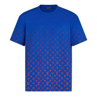 LOUIS VUITTON Monogram Gradient Logo Full Print Short Sleeve Blue 1A8WMR
