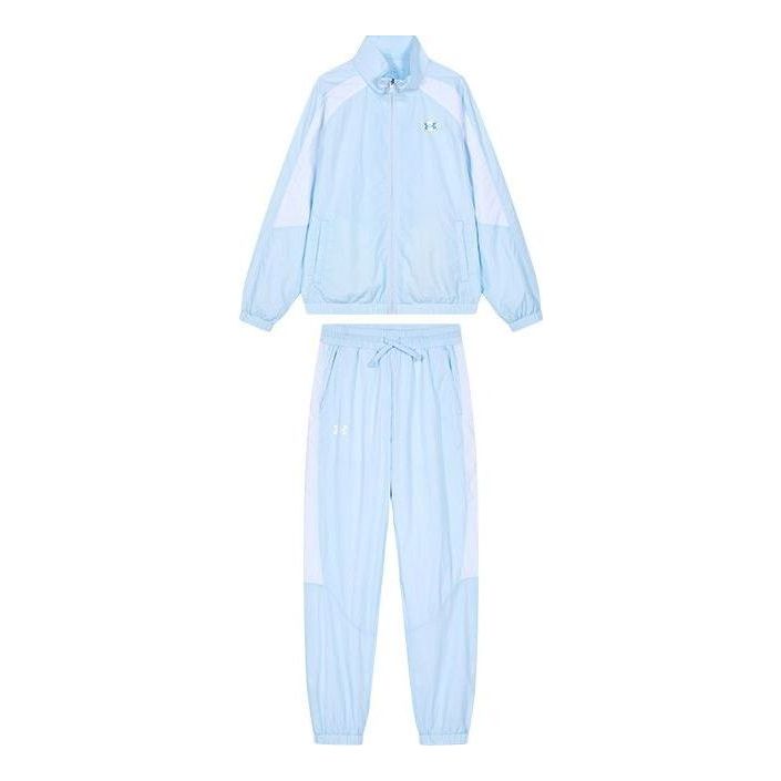 (GS) Under Armour Sportswear Track Jacket and Pants 'Blue White' 233204470