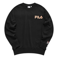 FILA FUSION Alphabet Logo Printing Sports Pullover Unisex Black T11U038205A-BK