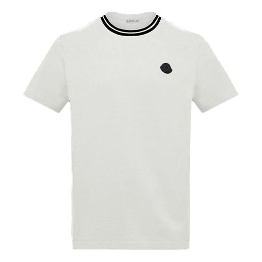 Moncler Plain Knit Round Neck For Men White 0918C717008390T034