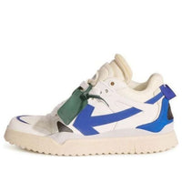 Off-White Sponge Mid-Top Sneakers 'White Blue' OMIA234F23LEA0010169