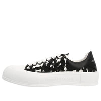 Alexander McQueen Graffiti Printed Low-Top Sneakers 'Black White' 705199W4TG79061