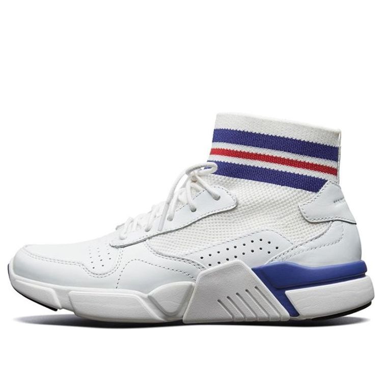 (WMNS) Skechers Block White/Blue 68855-WBLU