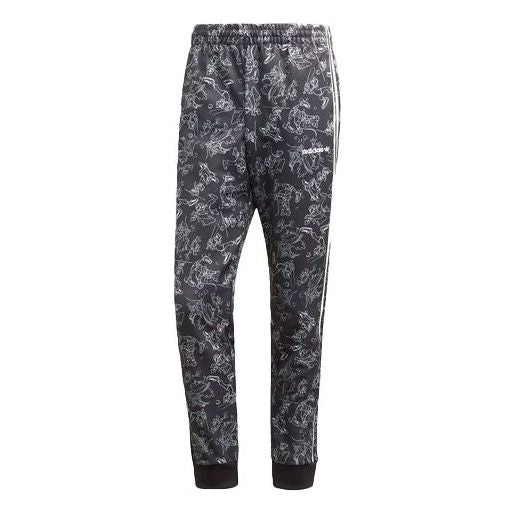 adidas x Disney Goofy Sst Tp Crossover Printing Sports Pants Black GD6028