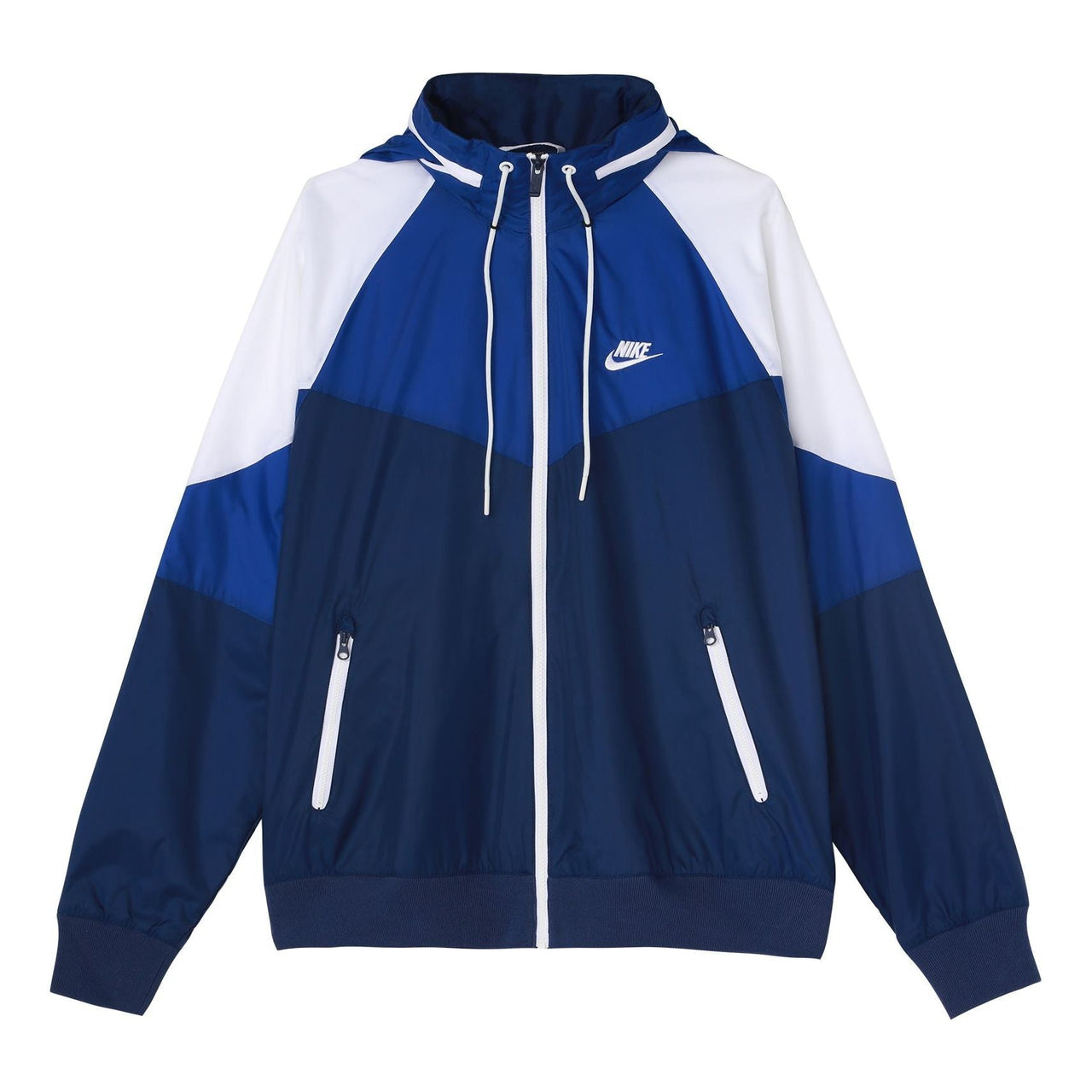 Men's Nike Casual Windproof Hooded Blue Jacket AR2210-492