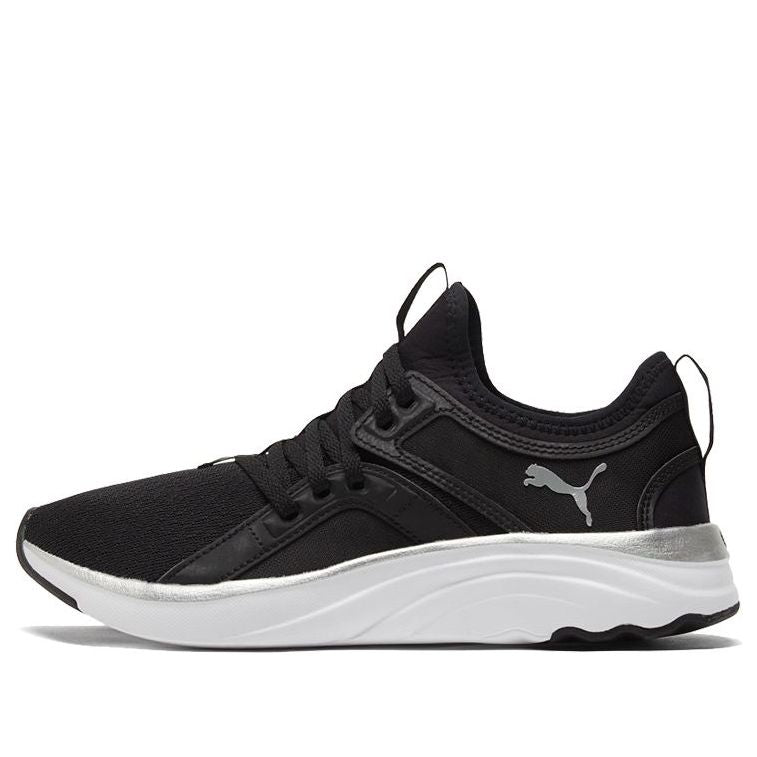 (WMNS) PUMA Softride Sophia Animal Low Top Running Shoes Black/White 195093-01
