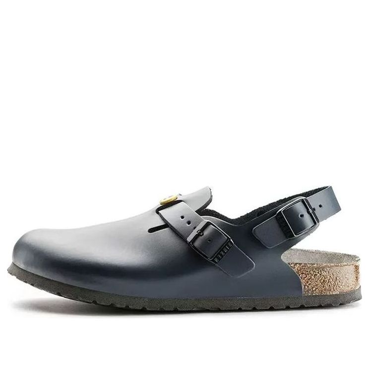 Birkenstock Tokio ESD Natural Leather Sandals 'Blue' 0061390