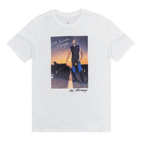 Air Jordan Athleisure Casual Sports Round Neck Short Sleeve White 801603-100