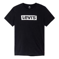 Men's Levis Logo Printing Round Neck Short Sleeve Black T-Shirt 22491-0427