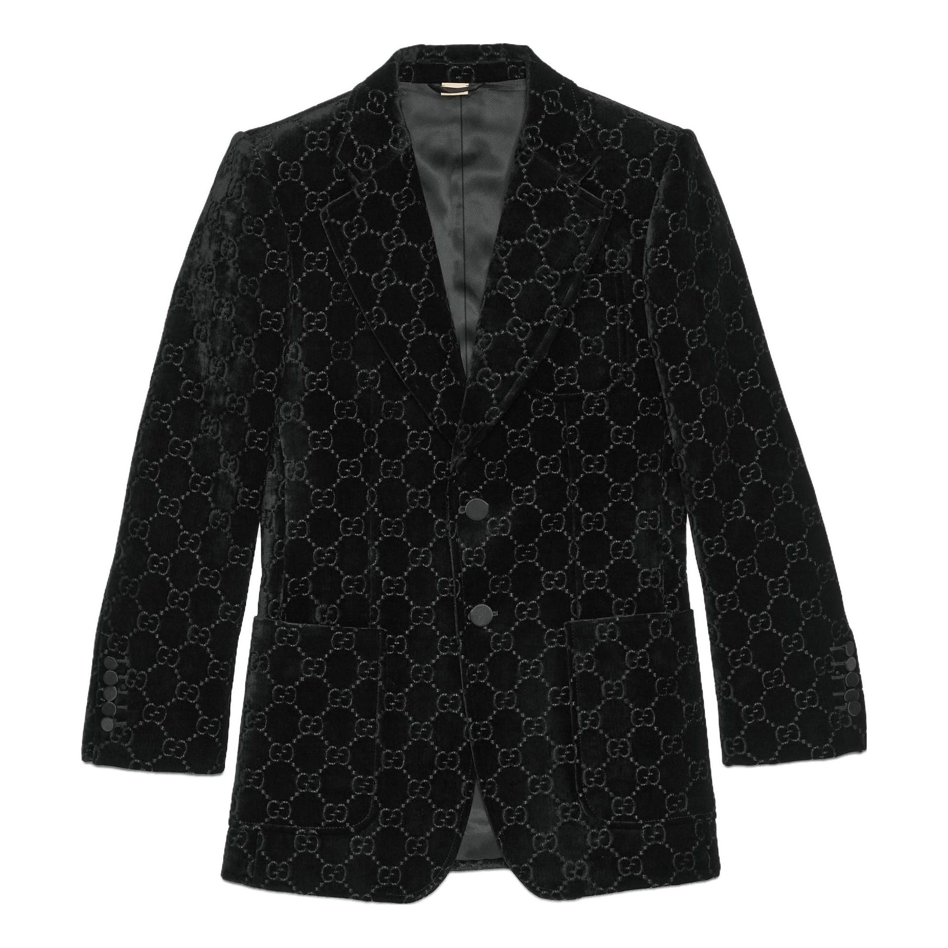 Gucci GG Velvet Jacket 'Black' 752166-Z402L-1000