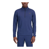 New Balance Knit 1/4 Zip Top Asia Sizing 'Navy' MT33130-NNY