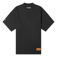 HERON PRESTON SS21 CTNMB Turtleneck T-shirt 'Black White' HMAA021R21JER0011001