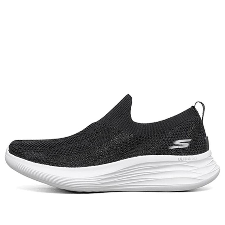 (WMNS) Skechers You Wave Slip-on Shoes Black 132005-BKW