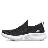 (WMNS) Skechers You Wave Slip-on Shoes Black 132005-BKW