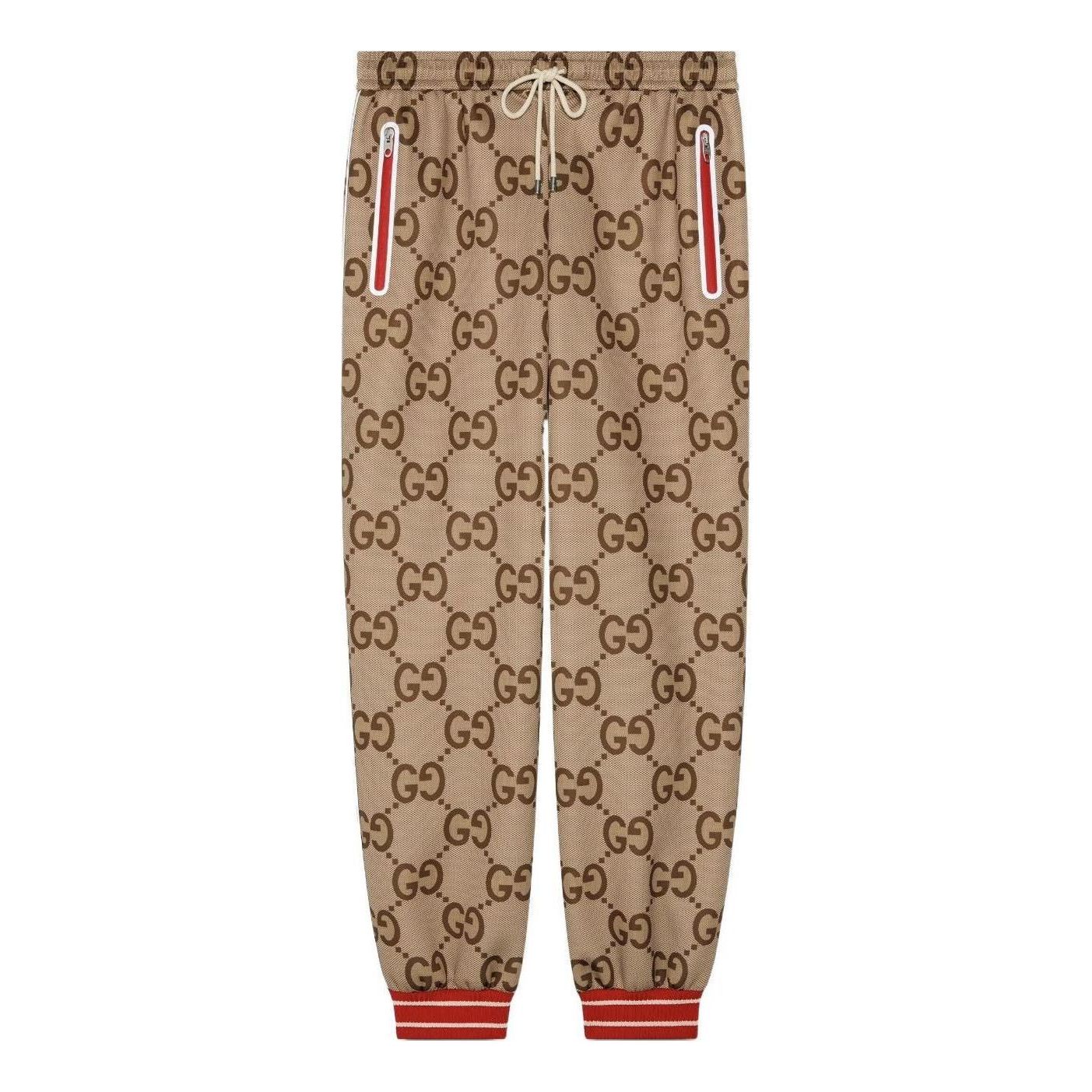Gucci 2000 Jumbo GG Track Pants 'Beige Ebony' 676473-XJDXI-2270