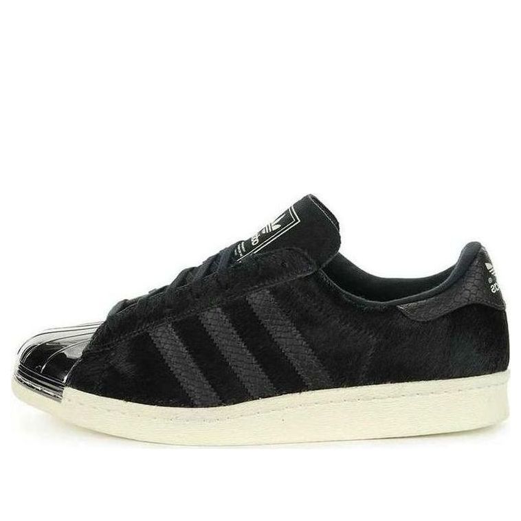 adidas Original Superstar 80s 'Metal Toe Pony Hair Black' B26314