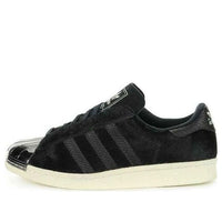 adidas Original Superstar 80s 'Metal Toe Pony Hair Black' B26314