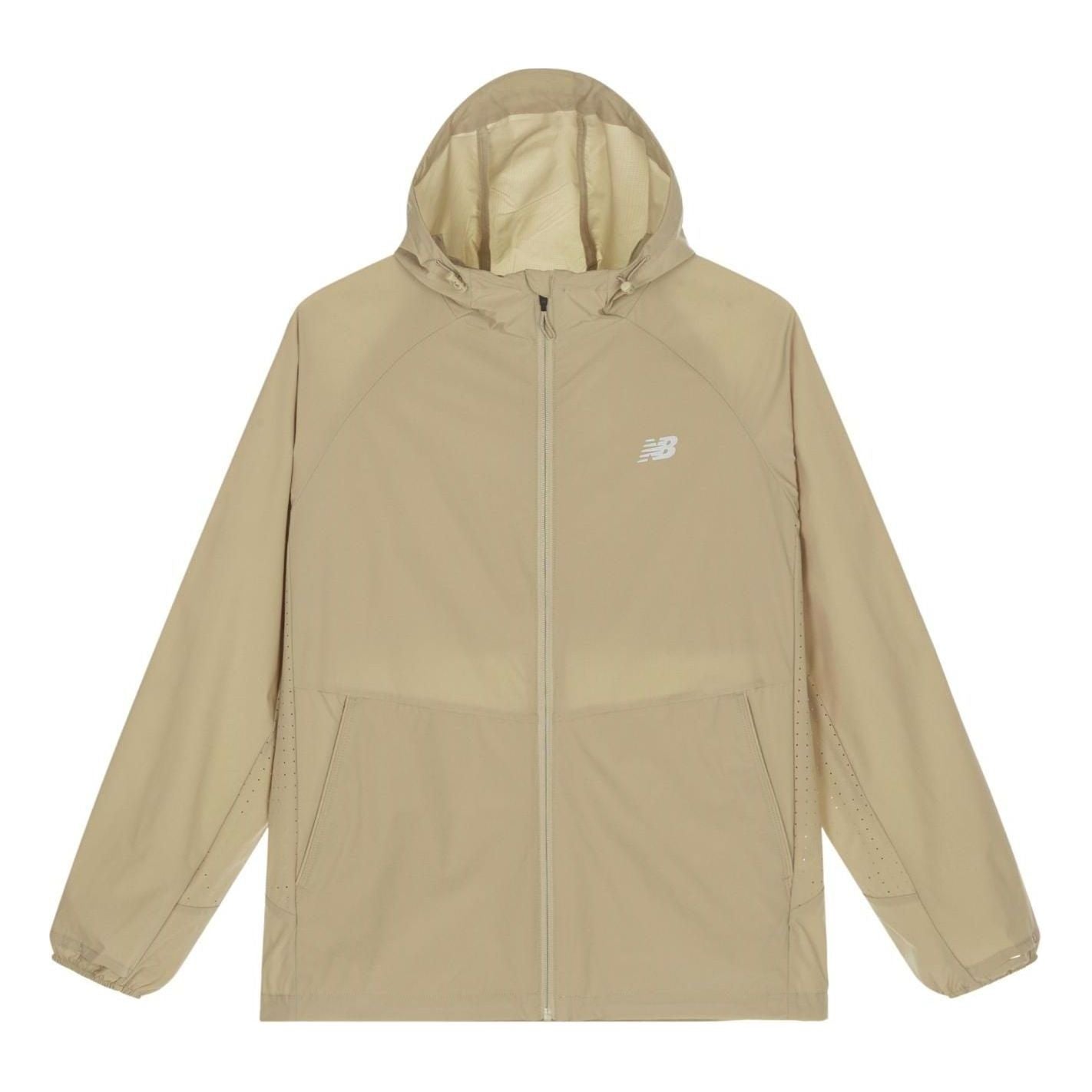 New Balance Asia Sizing 'Runners Aren't Normal' Hooded Jacket 'Khaki' NAE24101-BWN