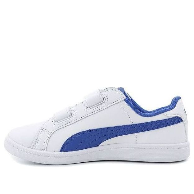 (PS) PUMA Smash Leather Casual Board Shoes White/Blue 361591-13
